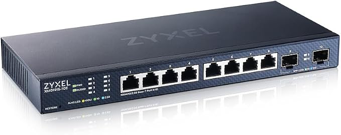 Zyxel 8 Port Ethernet Switch | Smart Managed Network Switch | 8X 2.5G RJ-45 + by ZYXELNETWORKS