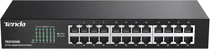 Tenda 24 Port Gigabit Ethernet Switch | Rackmount Network Switch | by Tenda