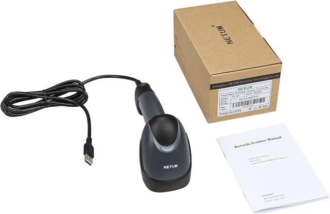 NETUM USB Laser Barcode Scanner, Handheld 1D Wired Bar Code Scanner Scanning - Image 8