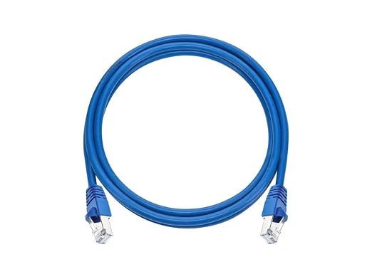 Monoprice Cat6A 5ft Blue Patch Cable Double Shielded 26AWG 10G Pure Bare Copper - Image 4