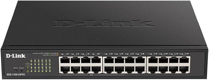 D-Link 24-Port Gigabit Smart Managed PoE+ Switch | 12 PoE+ Ports by D-Link