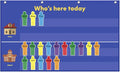 Classroom Attendance Pocket Chart by AUVCAS