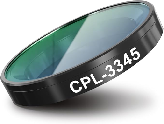 CPL-3345, Circular Polarizing Lens, Anti-Glare Filter, Only by FITCAMX