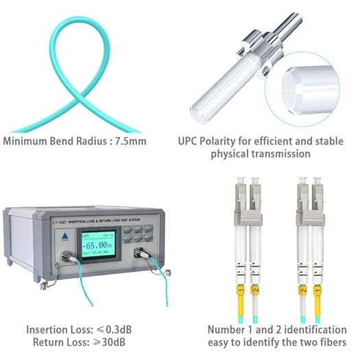 8m OM3 LC LC Fiber, Fiber Patch CableMultimode, Options 7inch~500ft, Duplex 40G - Image 5