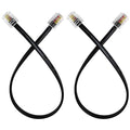 Phone Cable 1 Foot Short Telephone Line Cord by XANHAM