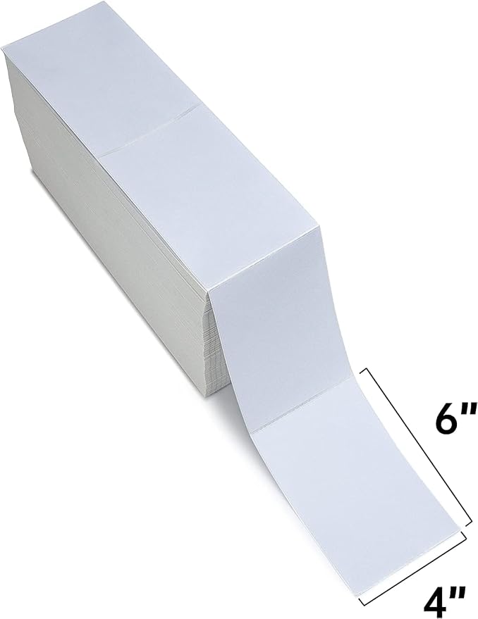 L LIKED 3000 4x6 Thermal Labels Fanfold, Direct Thermal Shipping Labels - Image 2