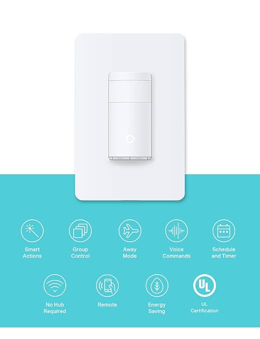 Kasa Smart Motion Sensor Switch, Single Pole, Needs Neutral Wire, 2.4GHz Wi-Fi - Image 2
