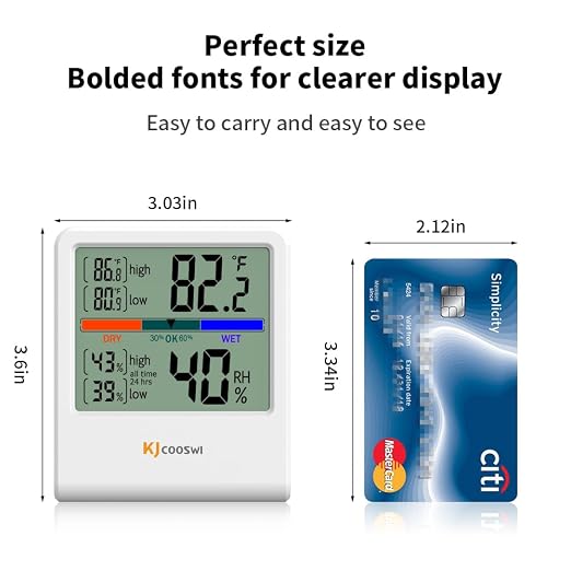 Digital Thermometer Hygrometer, Indoor Wall Thermometer Humidity Indoor - Image 2
