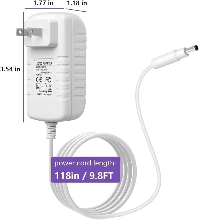 Charger Adapter for Google Nest Hub Max and Google Nest Audio Speaker DC Power - Image 2