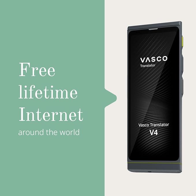 Vasco V4 Language Translator Device | 112 Languages | Free Lifetime Internet in - Image 3