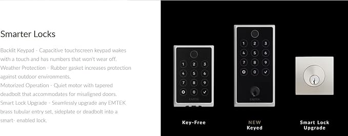 Emtek EMP21211US19 Empowered2 Electronic Touchscreen/Fingerprint Key Free Entry - Image 5