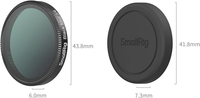 SmallRig 1/4 Black Mist Filter for DJI Osmo Action 6, Snap On Black Diffusion - Image 7