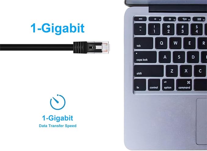 Monoprice Cat5e 10ft Black Patch Cable UTP 24AWG 350MHz Pure Bare Copper - Image 5
