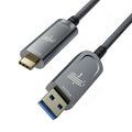 Fiber Optic USB A to USB C Cable 33ft, 10Gbps Active Optical Long-Distance by FiberOpticUSBCExperts