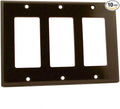 Leviton 3-Gang Decora/GFCI Device Decora Wallplate, Standard Size, Device Mount by Leviton