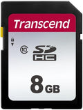 Transcend SDC300S 8GB SDHC SD Card, Compatible by Transcend