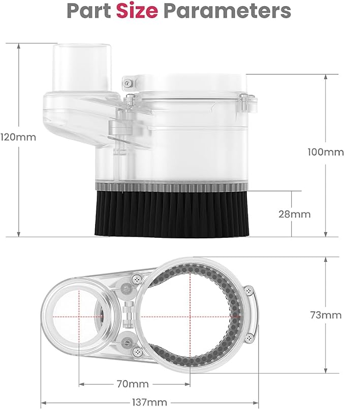 65mm CNC Dust Shoe, Compatible - Image 2