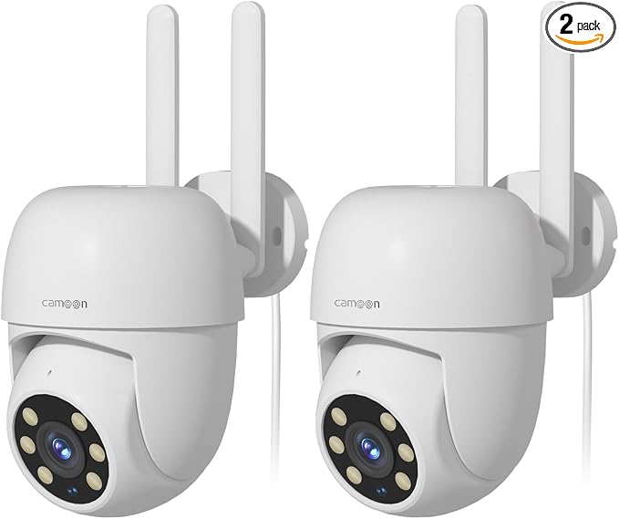 WiFi Security Camera Outdoor Wired, 2.4/5GHz Wi-Fi Camera by Camoon