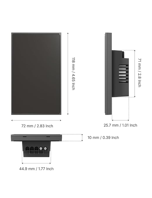 MOES Full Touch Smart Switch, ZigBee SF Wall Light Switch, Neutral Wire Required - Image 7