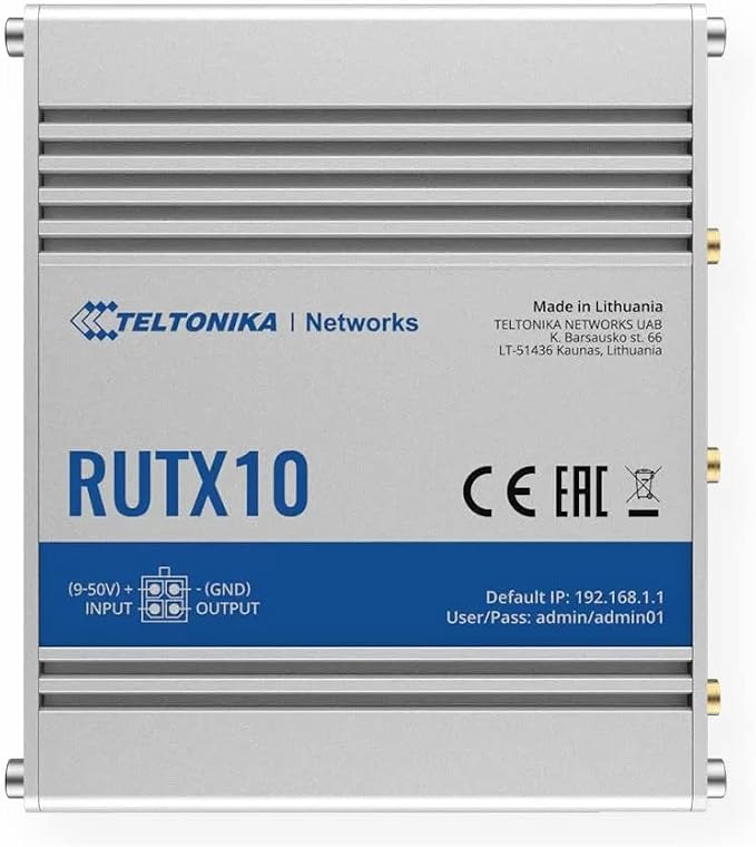Teltonika RUTX10000200 Professional Ethernet Router, US PSU, 4 x Ethernet Ports - Image 2