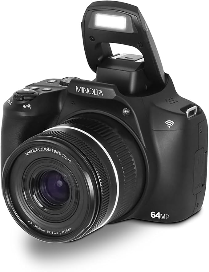 Minolta 64MP Digital Camera – 10x Optical Zoom, 4K Ultra HD Video, Macro - Image 4