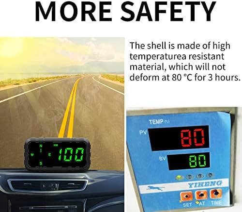 Kingneed HUD Speedometer Odometer Compass Head Up Display GPS Digital Display - Image 8