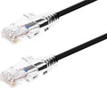 Monoprice Cat6 5ft Black Component Level Patch Cable UTP 28AWG 550MHz Pure Bare by Monoprice