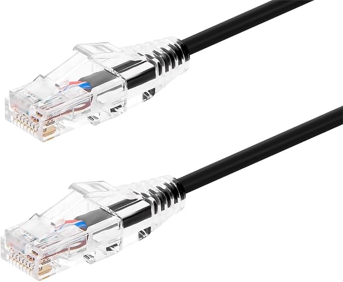 Monoprice Cat6 20ft Black Component Level Patch Cable UTP 28AWG 550MHz Pure by Monoprice