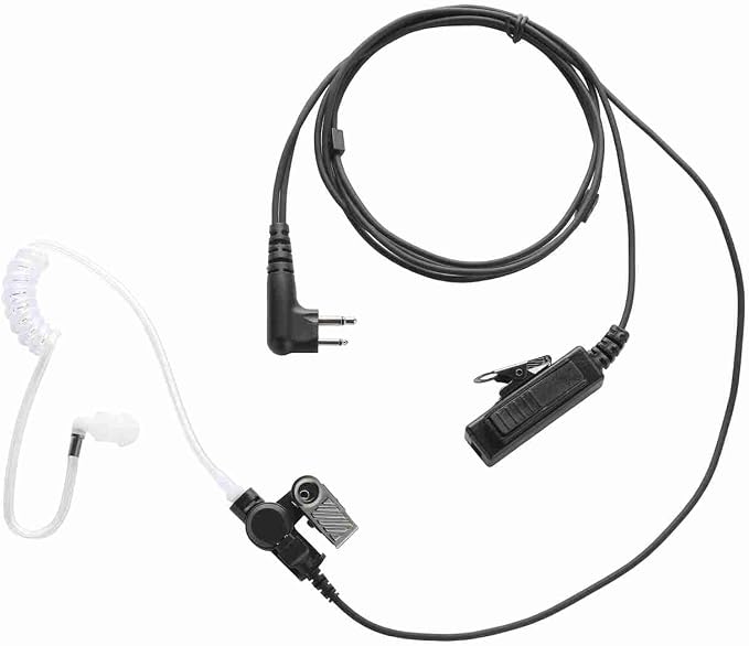 RDM2070D 2-Pin 2-Wire Motorola Walkie Talkies Earpiece Surveillance Kit by Yolipar