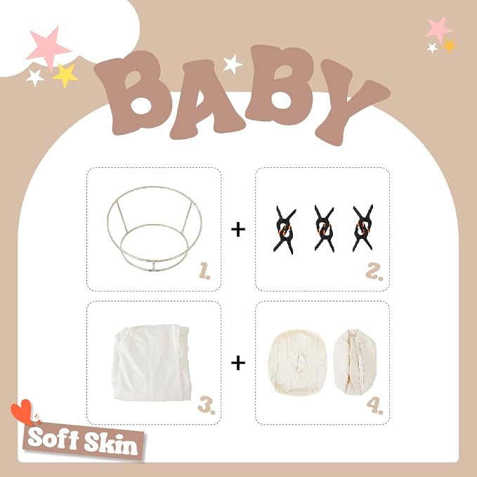 Kate Newborn Photography Props Stainless Steel Stand Set - Image 5