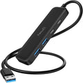 Dual USB C USB A 3.0 Hub: 4 Ports USB Hub by NewQ