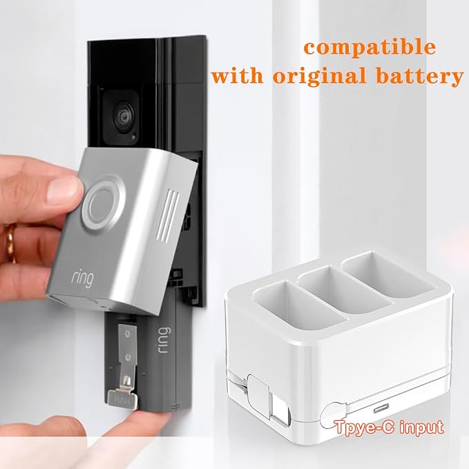 3-Slot Battery Charging Station/Battery Charger/Charging case, - Image 5