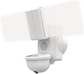 Video Wi-Fi Connected White Wired EdgeLit Motion Activated Outdoor Security by Secur360
