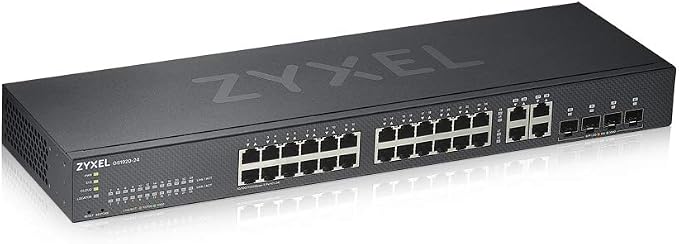 Zyxel 24 Port Ethernet Switch | Smart Managed Gigabit Network Switch | 24x GbE by ZYXELNETWORKS