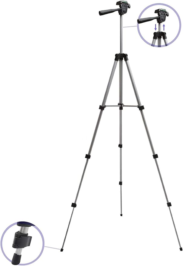 Acuvar 50" Aluminum Camera Tripod Stand - Image 7