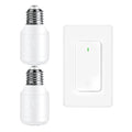 Remote Control E26 E27 Light Bulb Socket Adapter, Max 500W, No Wiring Needed by greencycle