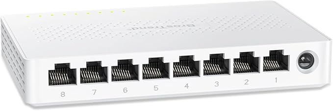 BrosTrend 2.5Gb Switch, 8 Port Network Switch 2.5 Gigabit, Unmanaged Ethernet by BrosTrend