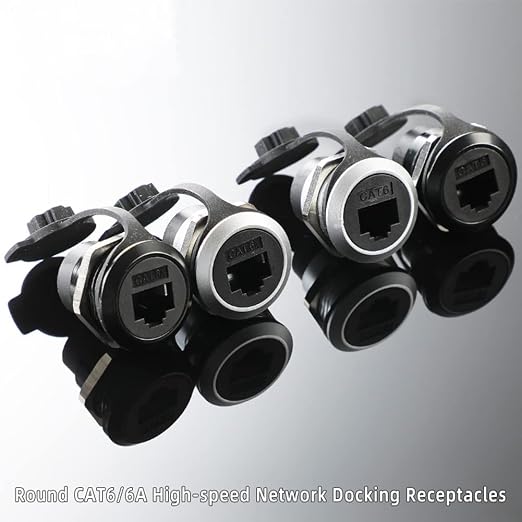 PENGLIN 5PCS RJ45 Panel Mount Connector, Double Head CAT6/5e /5 Ethernet LAN - Image 6