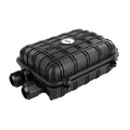 Outdoor Rated Fiber Optic Splice Enclosure | Waterproof | Black Stainless Steel by 5erLinkTechnology