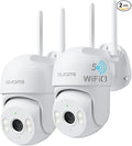 blurams 2Pack Security Cameras Outdoor Wired, 2K 360° PTZ Outdoor Security by Blurams