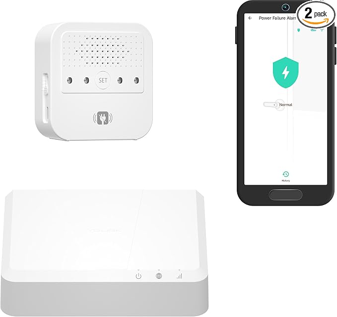 YoLink Smart Power Fail Alarm & Cellular Hub Kit, Smart Home Starter Kit by YoLink