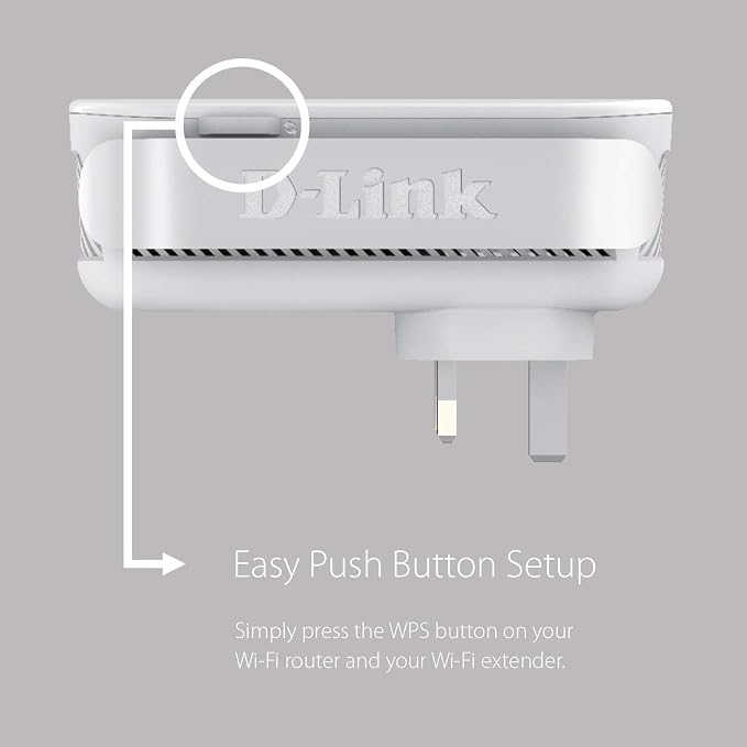 D-Link WiFi Range Extender, AC2000 Mesh Plug In Wall Signal Booster, Cover up - Image 3