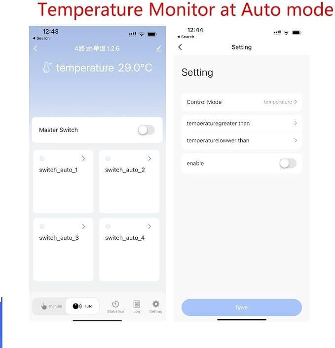 Zigbee Temperature Monitor Controller, 4 Channel 12V Tuya app Remote Dry - Image 7