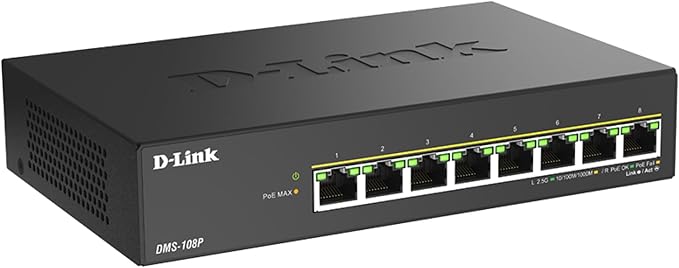 D-Link 8-Port 2.5Gb PoE Unmanaged Gaming Switch - Image 5