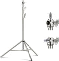 NEEWER 9.2ft/2.8m Stainless Steel Light Stand, Spring Cushioned Heavy Duty by Neewer