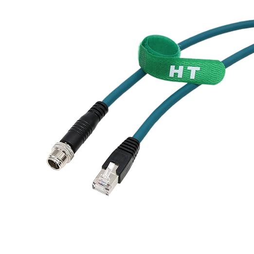 M12 Ethernet 8 Pin X-Code Male to RJ45 CAT-7e Gigabit Cable - Image 6
