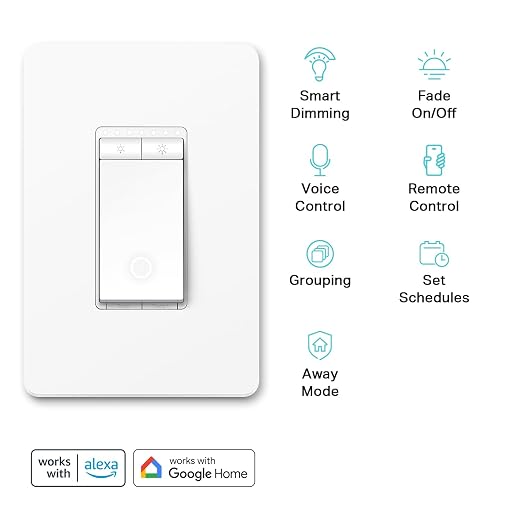 Kasa Smart Dimmer Switch HS220P3, Single Pole, Needs Neutral Wire, 2.4GHz Wi-Fi - Image 2