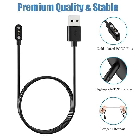 Charger for VeryFitPro Fitpolo Tozo Smartwatch, Magnetic Charging Cable Cord - Image 3