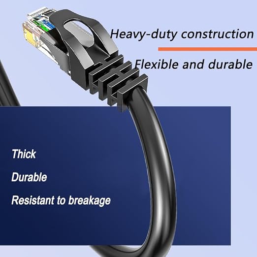 CAT6 Ethernet Cable 60FT 23AWG High Speed 500MHz 10Gbps Transmission Speed - Image 6