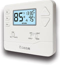 Thermostat for Heat Pump, NonProgrammable Thermostat for Home, Conventional by Riseem